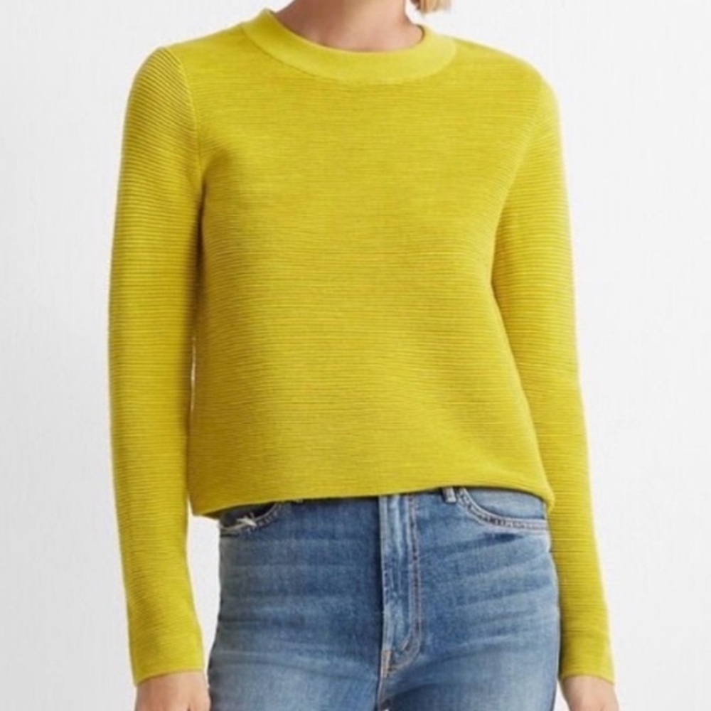 Club Monaco Chartreuse Long Sleeve Sweater